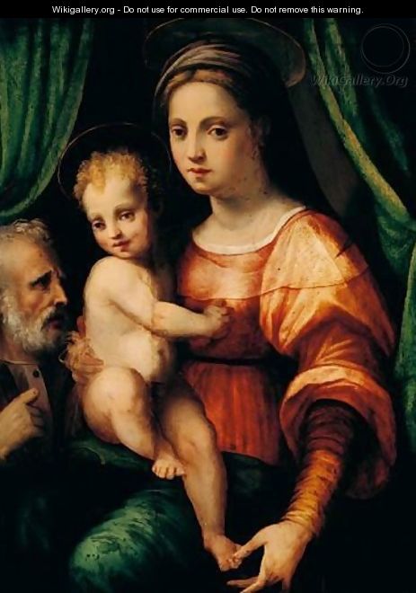The Holy Family - Domenico Puligo
