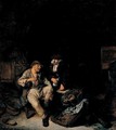 Tavern Interior With Peasants Drinking And Playing Backgammon - Cornelis (Pietersz.) Bega