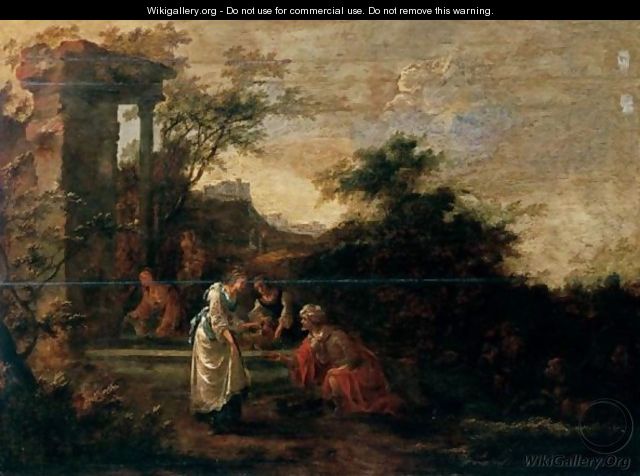 Rebecca And Eliezer At The Well - Jan Snellinck