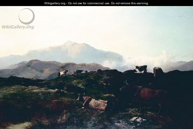 Morning On The Welsh Hills - Alfred Walter Williams