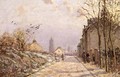 La Route, Effet D'Hiver - Camille Pissarro