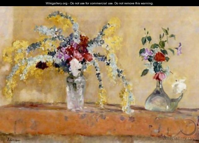Deux Vases De Fleurs - Henri Lebasque
