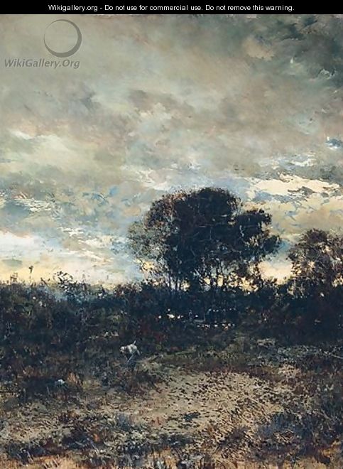 Landscape At Dusk - Ivan Pavlovich Pokhitonov