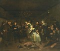 A Tavern Interior With Figures Making Merry - Richard Brakenburgh
