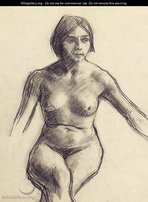Female Nude With Legs Crossed - Roderic O