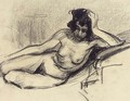 Female Nude Semi-Reclined - Roderic O