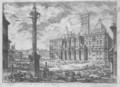 Veduta Della Basilica Di Sta Maria Maggiore Con Le Due Fabbriche Laterali Di Detta Basilica - Giovanni Battista Piranesi