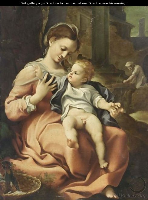 The Madonna Of The Basket - (after) Correggio, (Antonio Allegri)