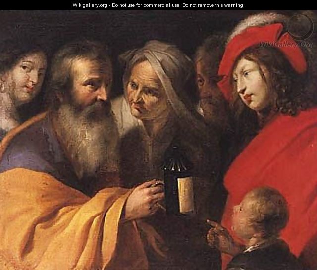 Diogenes Looking For An Honest Man - (after) Pieter Van Mol