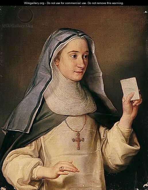 A Portrait Of A Nun, Possibly The Artist