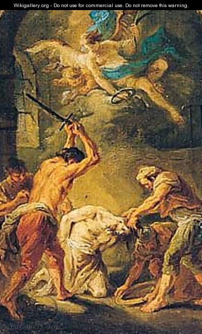 The Beheading Of Saint John The Baptist - Martin Johann Schmidt