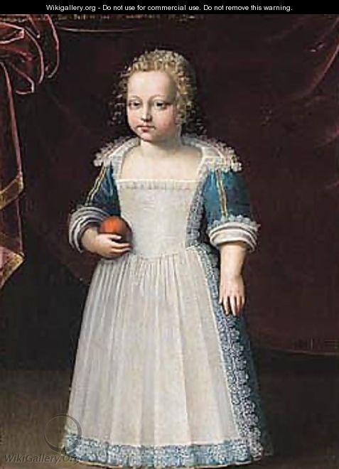 Portrait Of A Young Boy, Said To Be The Infant Francois Hannibal, Duke Of Destres, Marechale Of France (D.1670) - (after) Claude Deruet