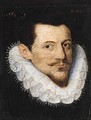 Portrait Of A Man, Bust Length, Wearing Black - (after) Frans, The Elder Pourbus