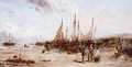 Fishing Boats On The Beach - (after) William Joseph Julius Caesar Bond