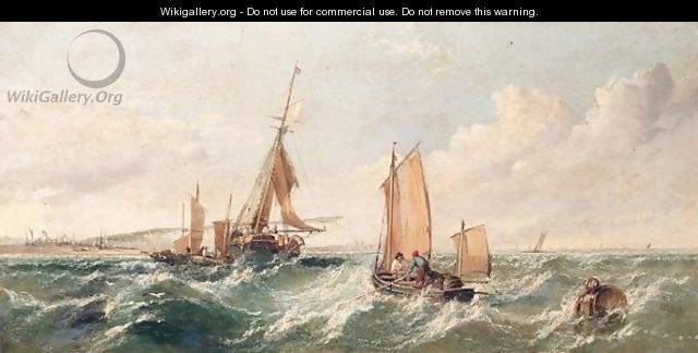 Shipping Off The Coast Of Dover - Arthur Joseph Meadows