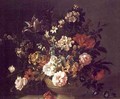 Roses, Tulips and other Flowers in an Urn on a Ledge - (after) Boggi, Giovanni