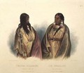 Woman of the Snake-Tribe and Woman of the Cree-Tribe - (after) Bodmer, Karl