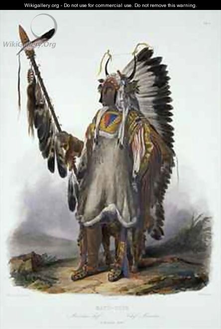 Mato-Tope, a Mandan Chief - (after) Bodmer, Karl