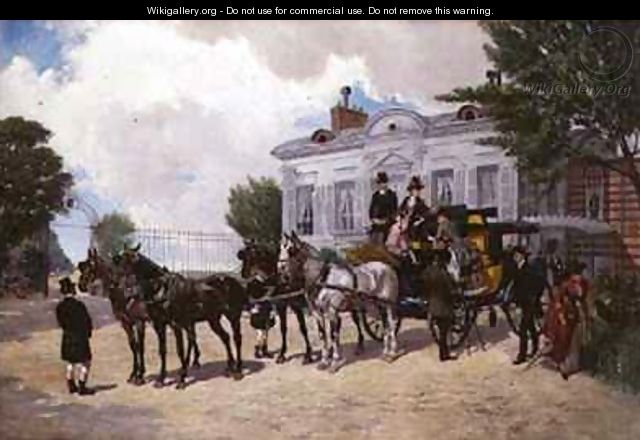 The Hackney Carriage - Ernest-Alexandre Bodoy