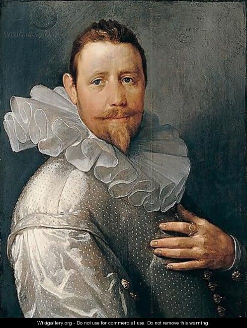Portrait Of A Gentleman, Possibly Pieter Woutersz. Van Stompwijck - Cornelis Cornelisz Van Haarlem