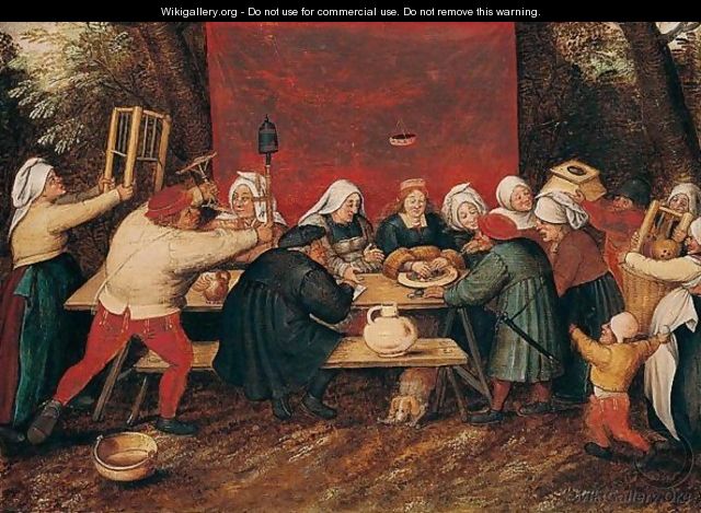 The Wedding Feast 3 - Pieter The Younger Brueghel
