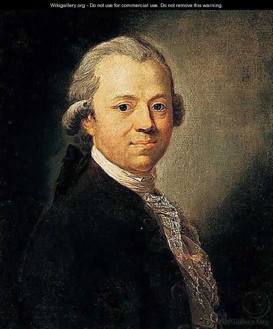 Portrait Of Christoph Friedrich Nicolai, Bust Length - Anton Graff