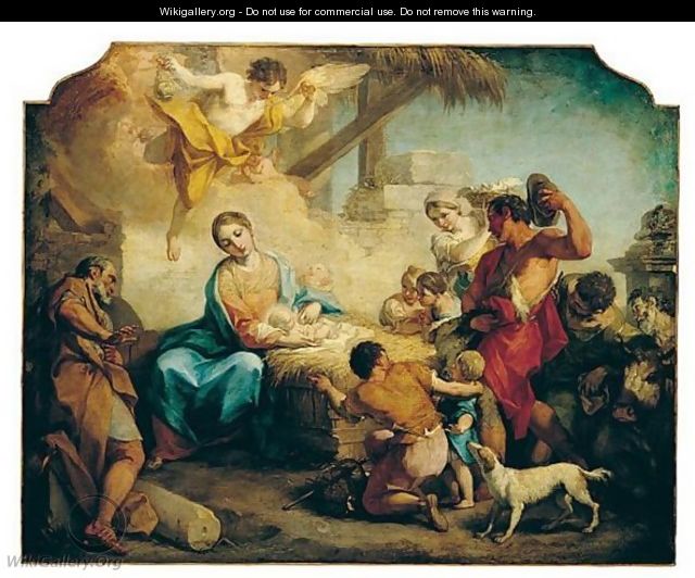 The Adoration Of The Shepherds - Antonio Balestra