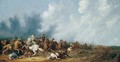 A Cavalry Engagement - Abraham van der Hoef