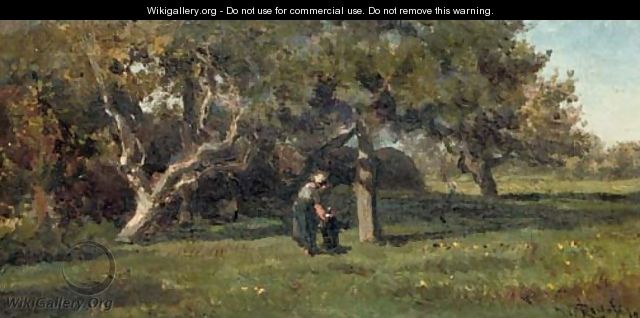Verger a Calmpthout under the trees - Willem Roelofs