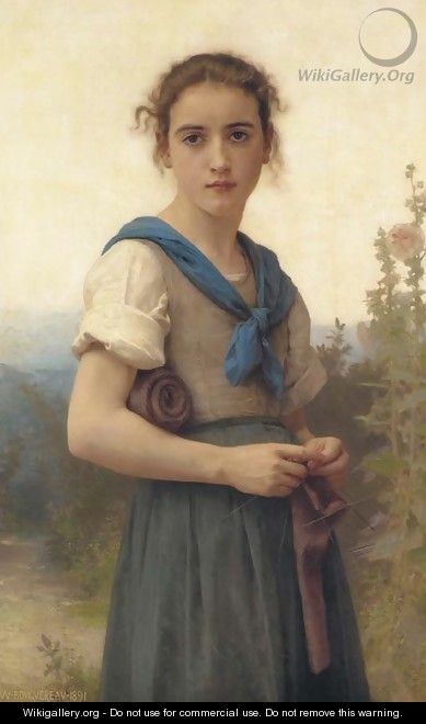 La Tricoteuse - William-Adolphe Bouguereau