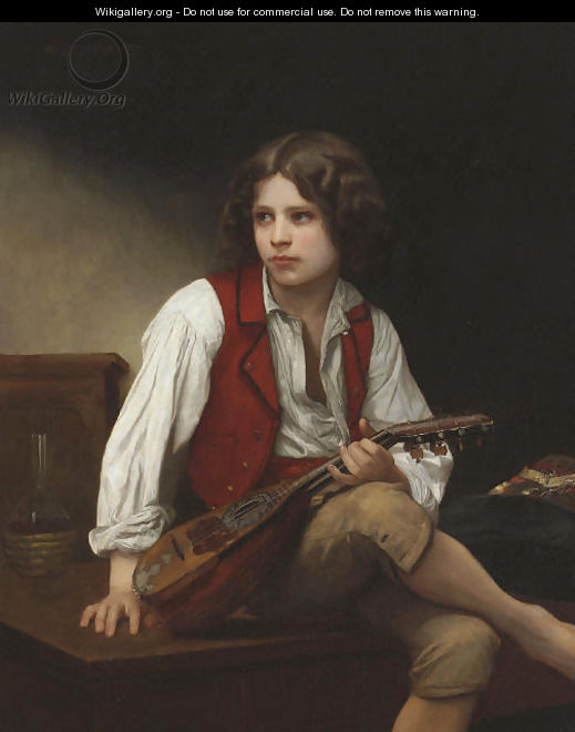 Italien a la mandoline - William-Adolphe Bouguereau