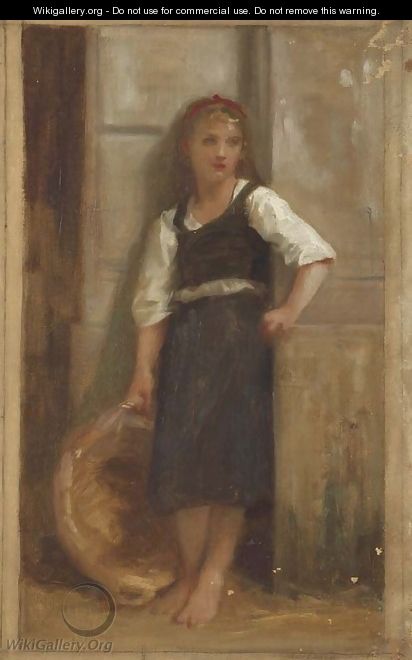 Etude pour La fille du pecheur - William-Adolphe Bouguereau