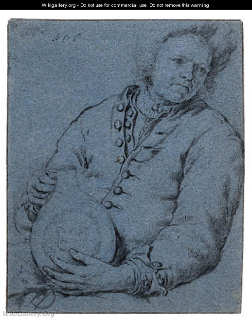 A Man holding a Jug - Willem van Mieris