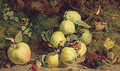 Apples And Raspberries On A Mossy Bank - William B. Hough