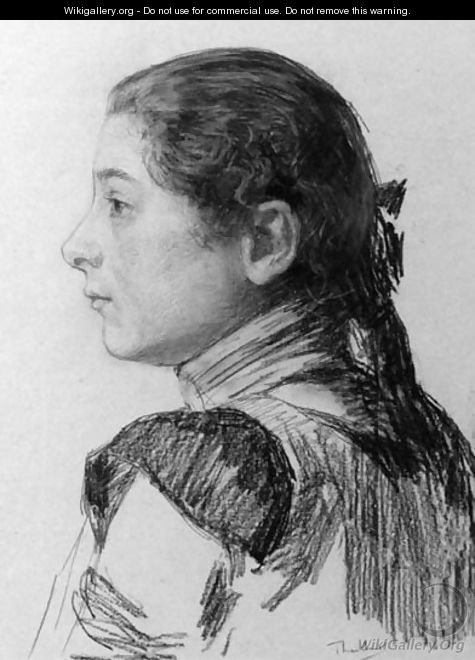 Portrait of Elise Claudine Arntzenius - Willem Bastiaan Tholen