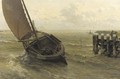 Leaving the Buitenhaven in full sail, Veere - Willem Bastiaan Tholen