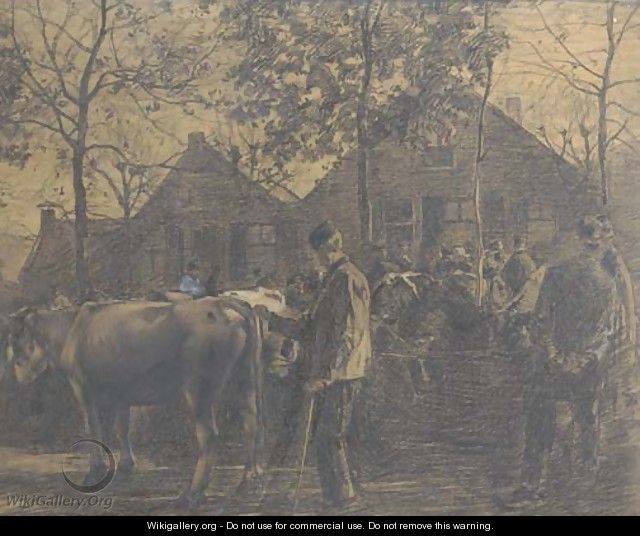 The cattle market - Willem de Zwart