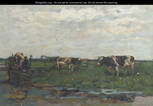 Milking the cows 2 - Willem de Zwart