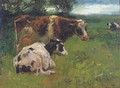 Cows in a meadow - Willem de Zwart