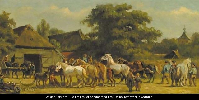 The horse-market - Willem Carel Nakken