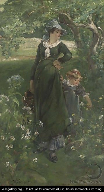 Mother and Daughter - Walter Shirlaw