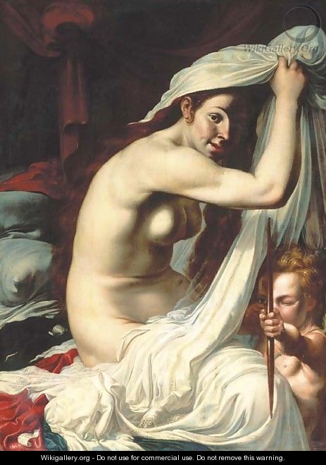 Venus and Cupid - Werner Jacobsz. van den Valckert