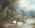 The duck pond - Wilhelm Scheurer