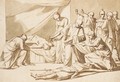 Roman senators and women discovering two corpses - Vincenzo Camuccini