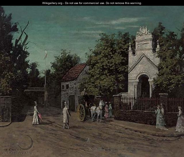 The entrance to Cremorne Gardens, Chelsea - Walter Greaves