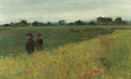 Two small boys in a field of corn - Walter Frederick Osborne