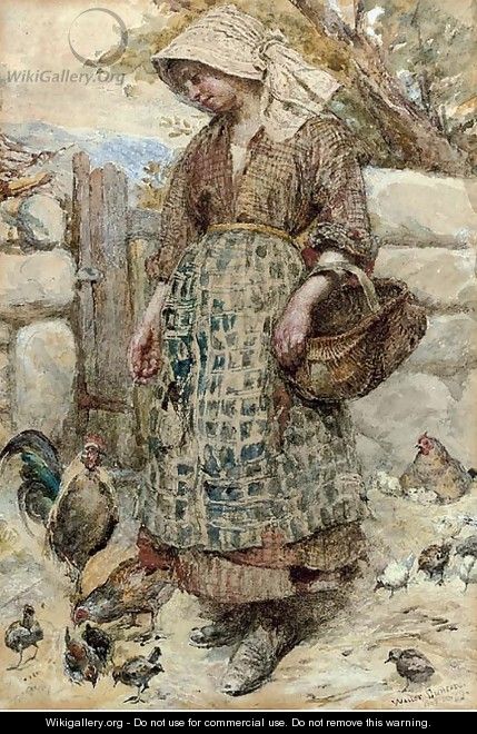 Feeding the fowls - Walter Duncan