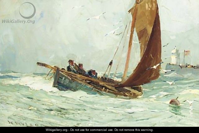 Leaving harbour - William Wilson