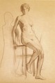 Study of a Nude - Valentin Aleksandrovich Serov