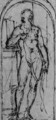 Saint Jerome, nude, standing in an inscribed niche - Venetian School